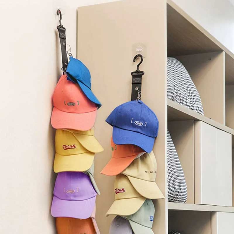 No más gorras aplastadas con el Organizador De Gorras Vertical