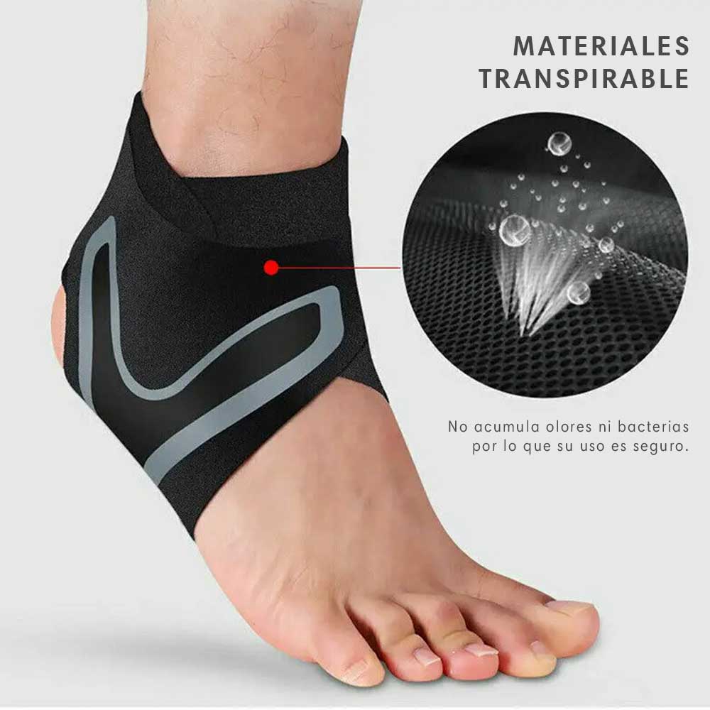 Alivia el Dolor por fascitis plantar, esguinces y pie plano con la Tobillera Ortopédica de Compresión