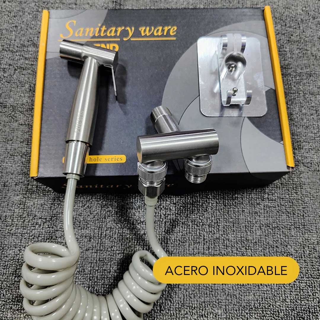 Bidet de Mano 2 en 1 de Acero Inoxidable: Limpieza y ahorro eficiente