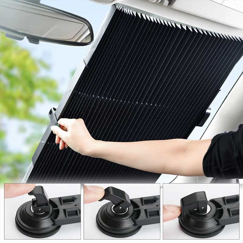 Protege tu carro del sol con nuestro parasol plegable.