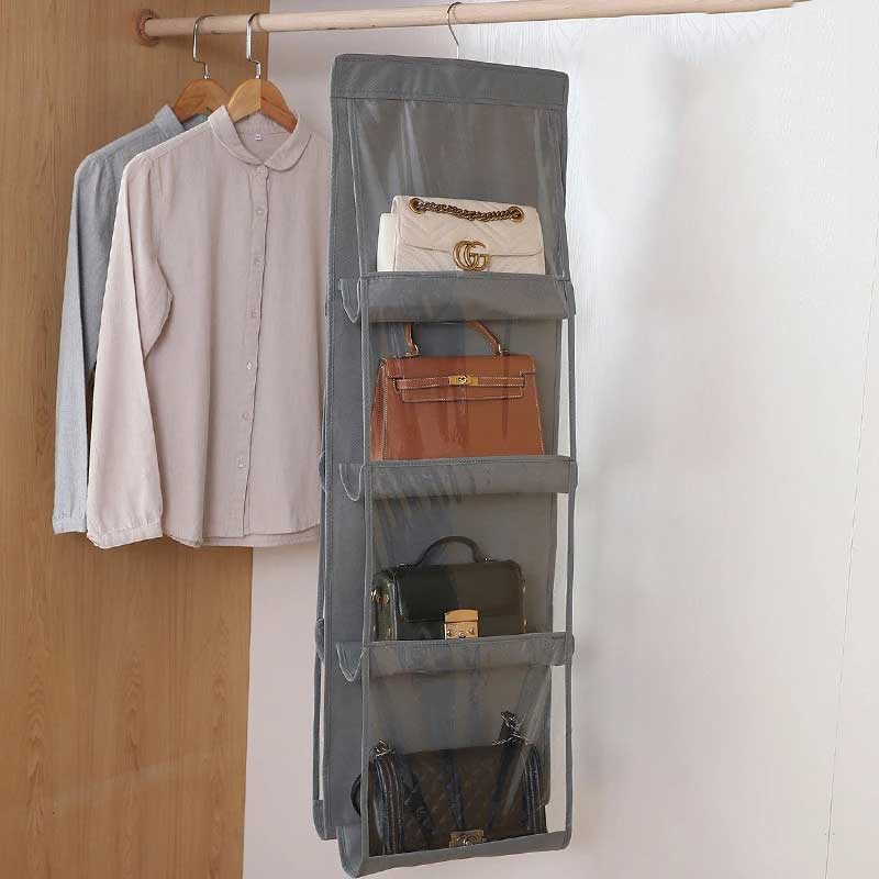 Tu closet más ordenado con el Organizador de Bolsos Vertical 8 Puestos