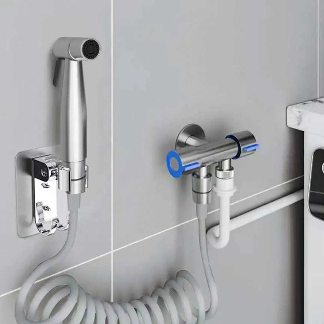 Bidet de Mano 2 en 1 de Acero Inoxidable: Limpieza y ahorro eficiente