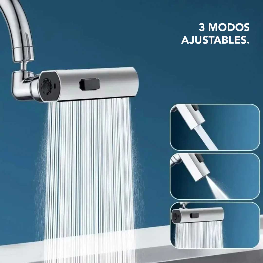 Grifo 360° 3 en 1 – Ahorra Agua y Mejora tu Cocina en Segundos