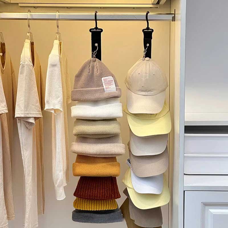 No más gorras aplastadas con el Organizador De Gorras Vertical