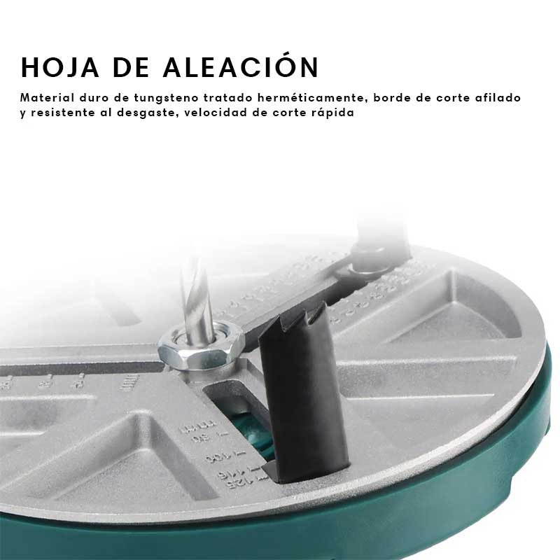 Broca perforadora ajustable - Una sola herramienta, múltiples cortes precisos