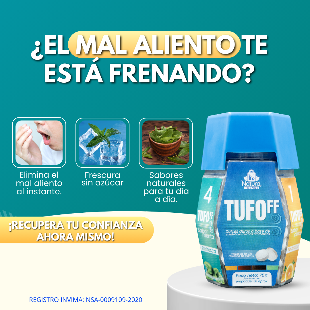 Dile adiós al mal aliento y al tufo con TufoFF