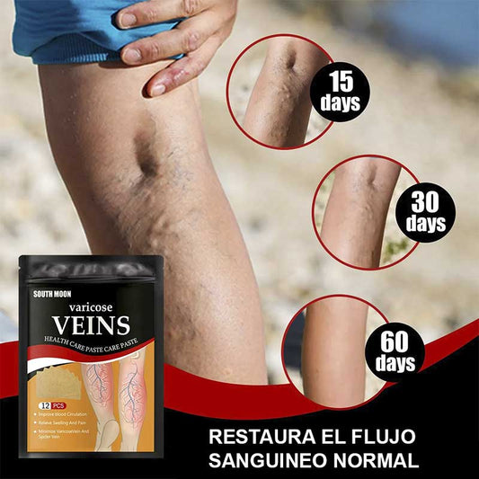 ¡Dile Adiós a las Venas, Arañitas y Cansancio en las piernas! con el Parche Para Venas Varices x 12PCS