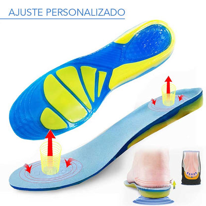¡Despídete del Dolor al Caminar! por pie plano, espolón o fascitis plantar con las plantillas ortopedicas en Gel