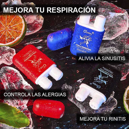 Alivio natural para tu nariz, descansa de la rinitis, alergias y sinusitis de forma segura y efectiva con el Inhalador Herbal