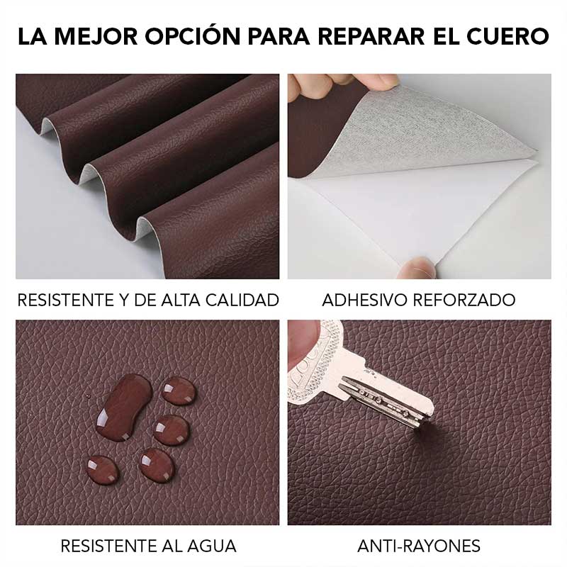 Devuelve el estilo y elegancia a tus muebles con nuestro Adhesivo de Cuero de 50x137 cm