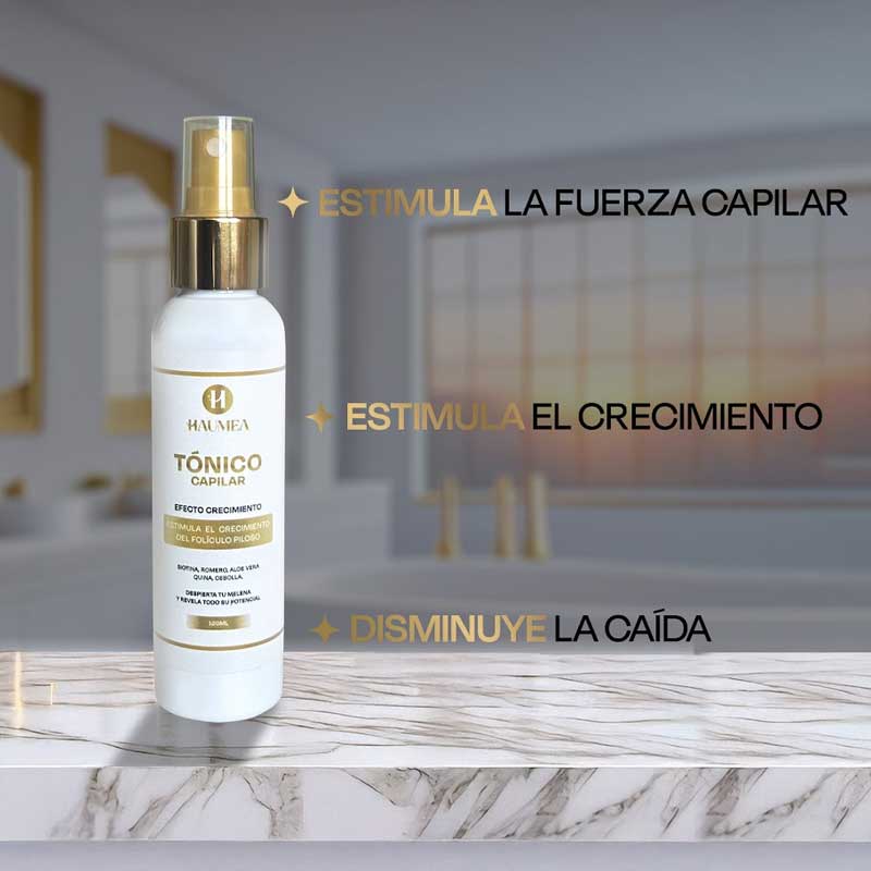 Despierta tu cabello desde la raíz con el Tónico Capilar de Haumea